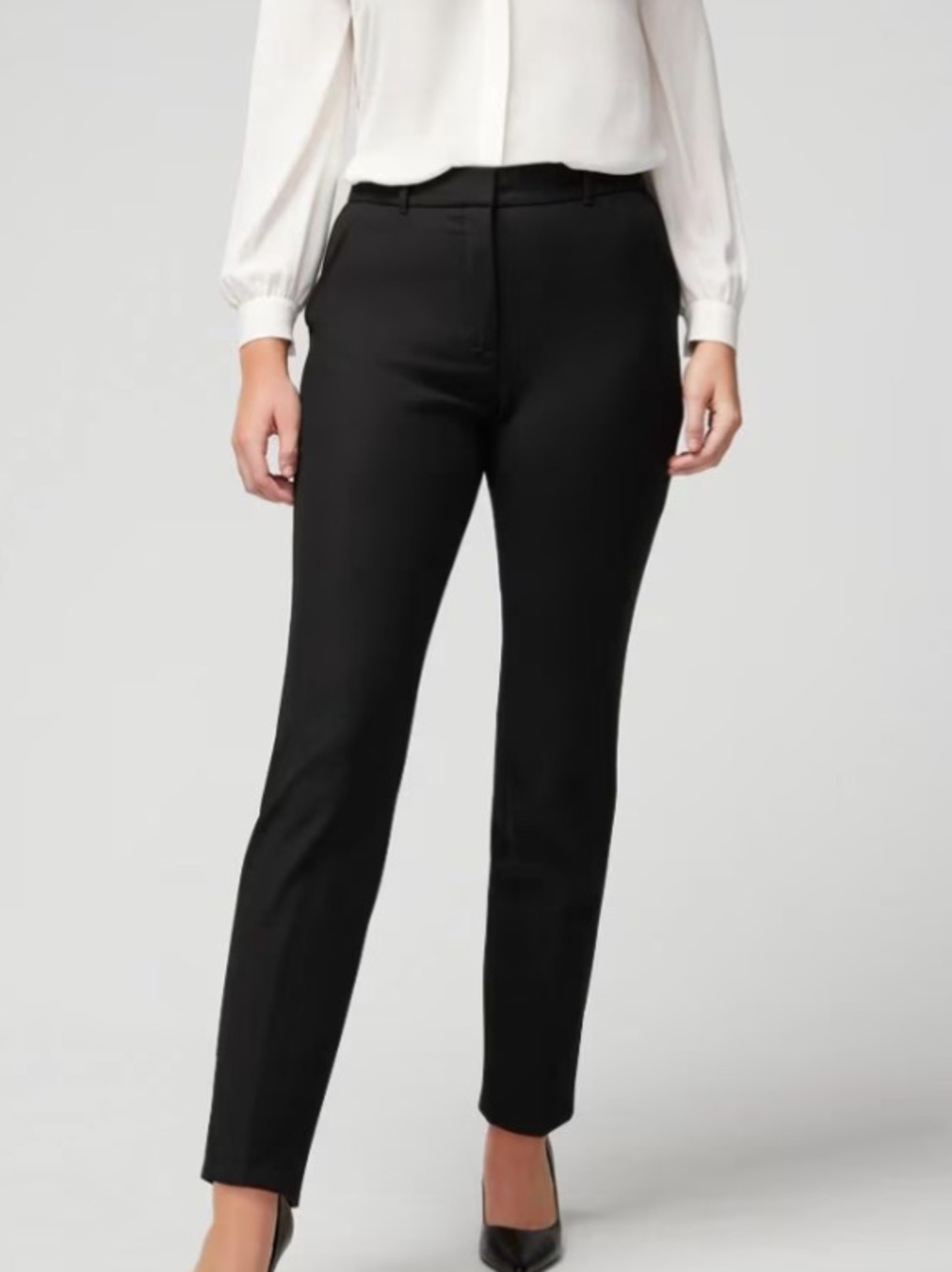 White House Black Market Sz 4L Curvy Comfort Stretch Elle Slim Ankle Pants NWT